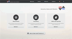 Desktop Screenshot of lifetec.no