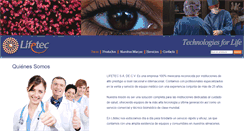 Desktop Screenshot of lifetec.com.mx